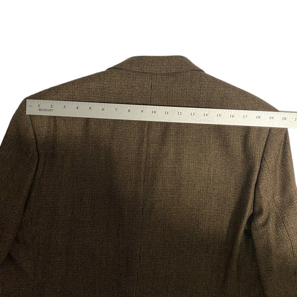 Men's 44L LAUREN RALPH LAUREN Lambs' Wool LELA Sport Coat Blazer Jacket Brown - Picture 12 of 16